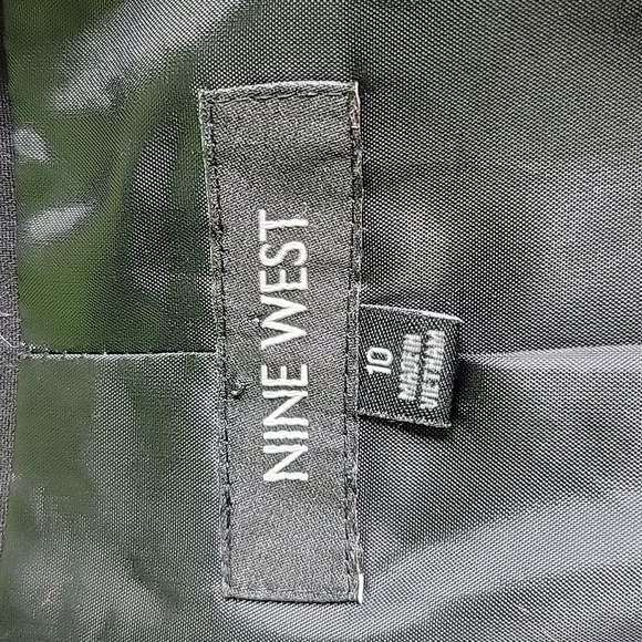 NINE WEST Short Black and White Houndstooth Jacket Size 10 - Picture 7 of 7